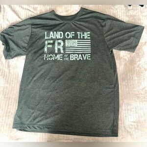 Mossy Oak Dark Gray Patriotic T-Shirt XL